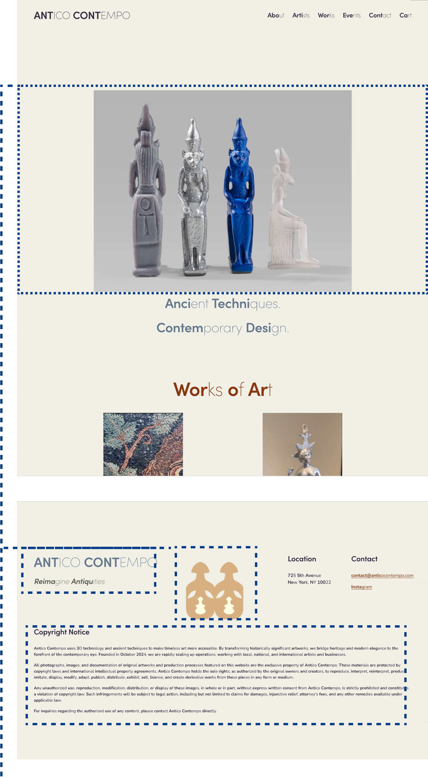 About page after redesign