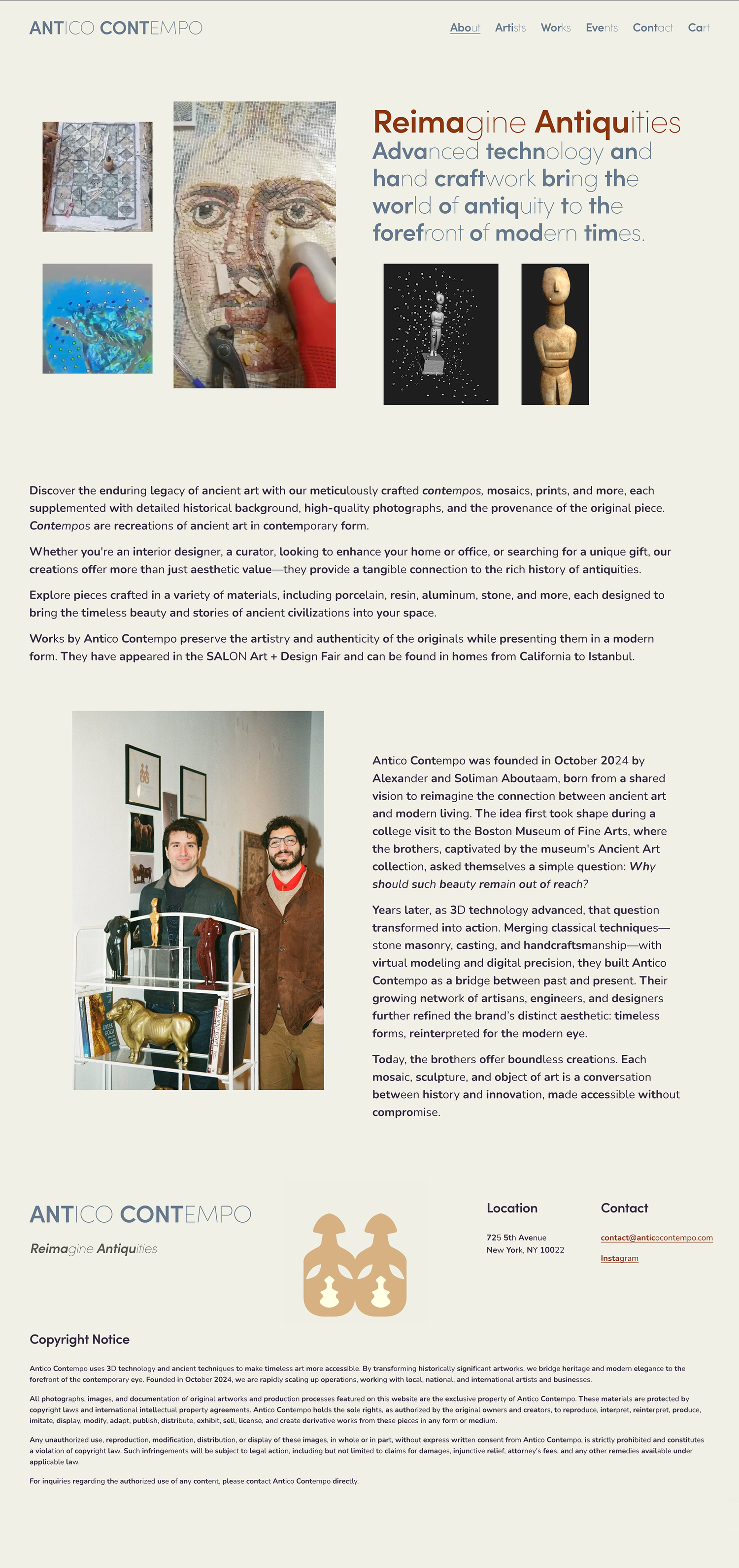 Homepage before redesign