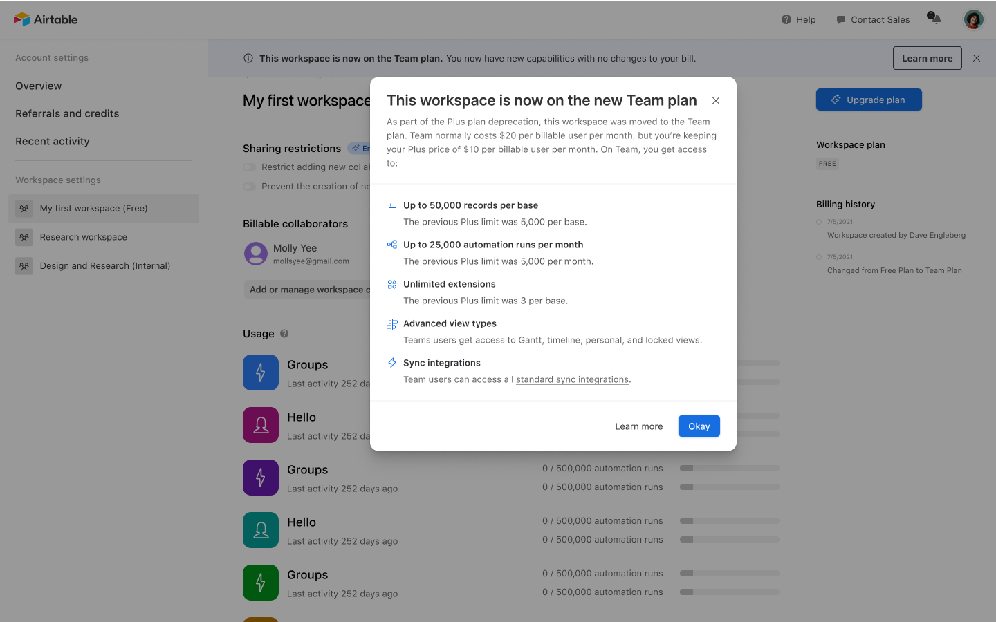 Plus updated - workspace settings dialog post migration.png