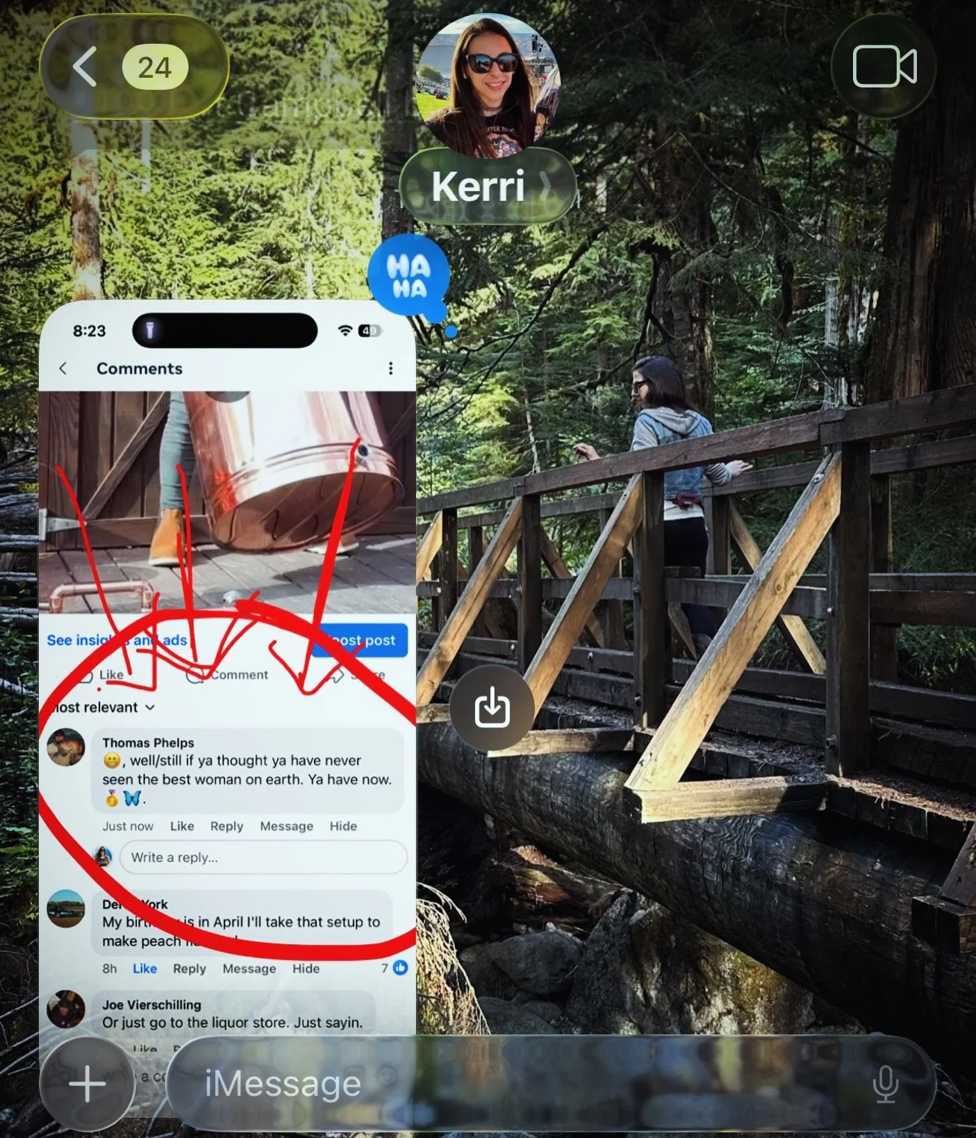Texts I get from @mrs.copperstillco by all means, keep letting her know. I enjoy her lol &mdash;- #humble 🤣🤣😜😘