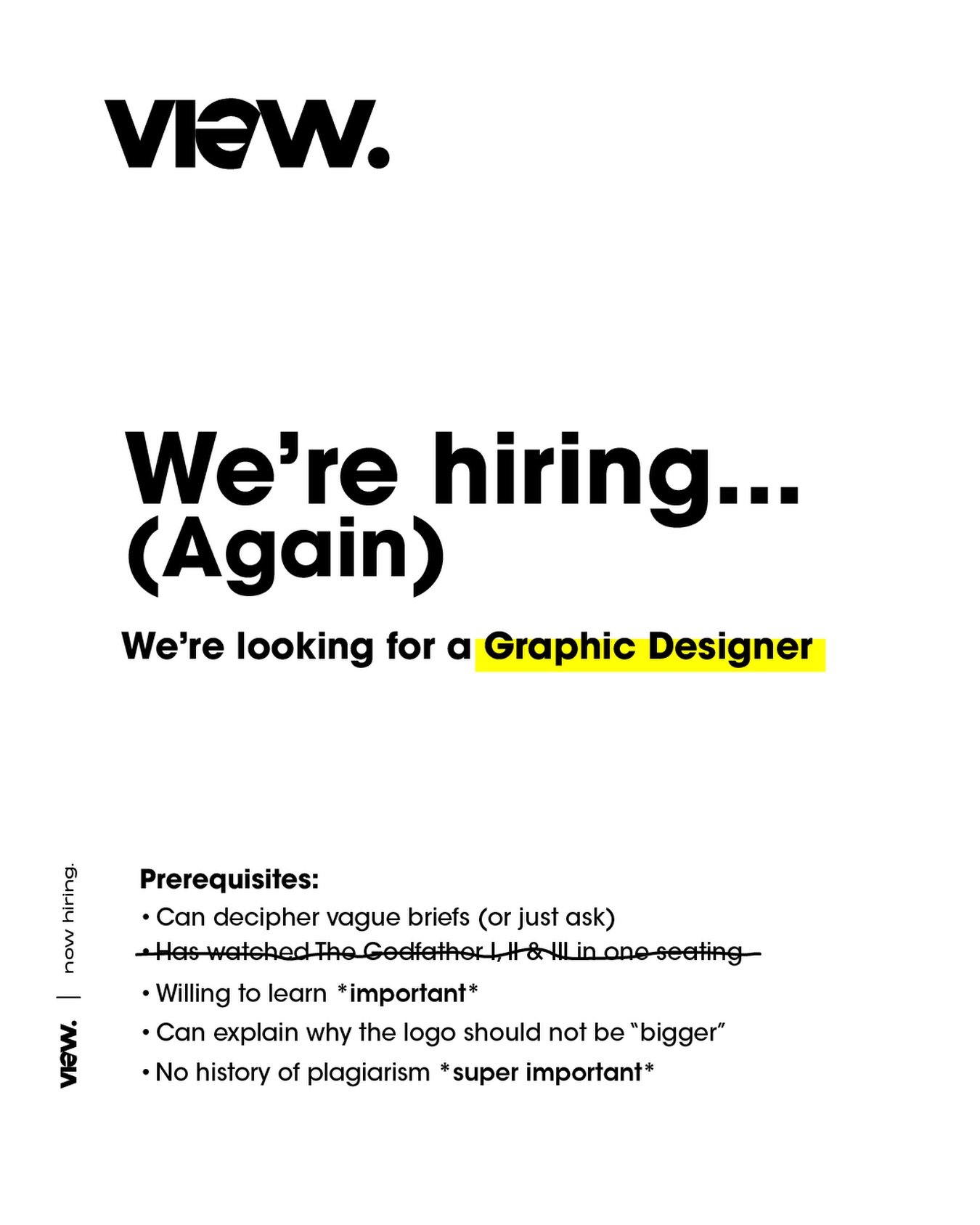 We are a design and communications studio, specialising in brand creation, innovation and event management.

We need a Junior Designer who can adapt to any situation. Someone who can work as part of a team on existing templates and daily tasks, but w