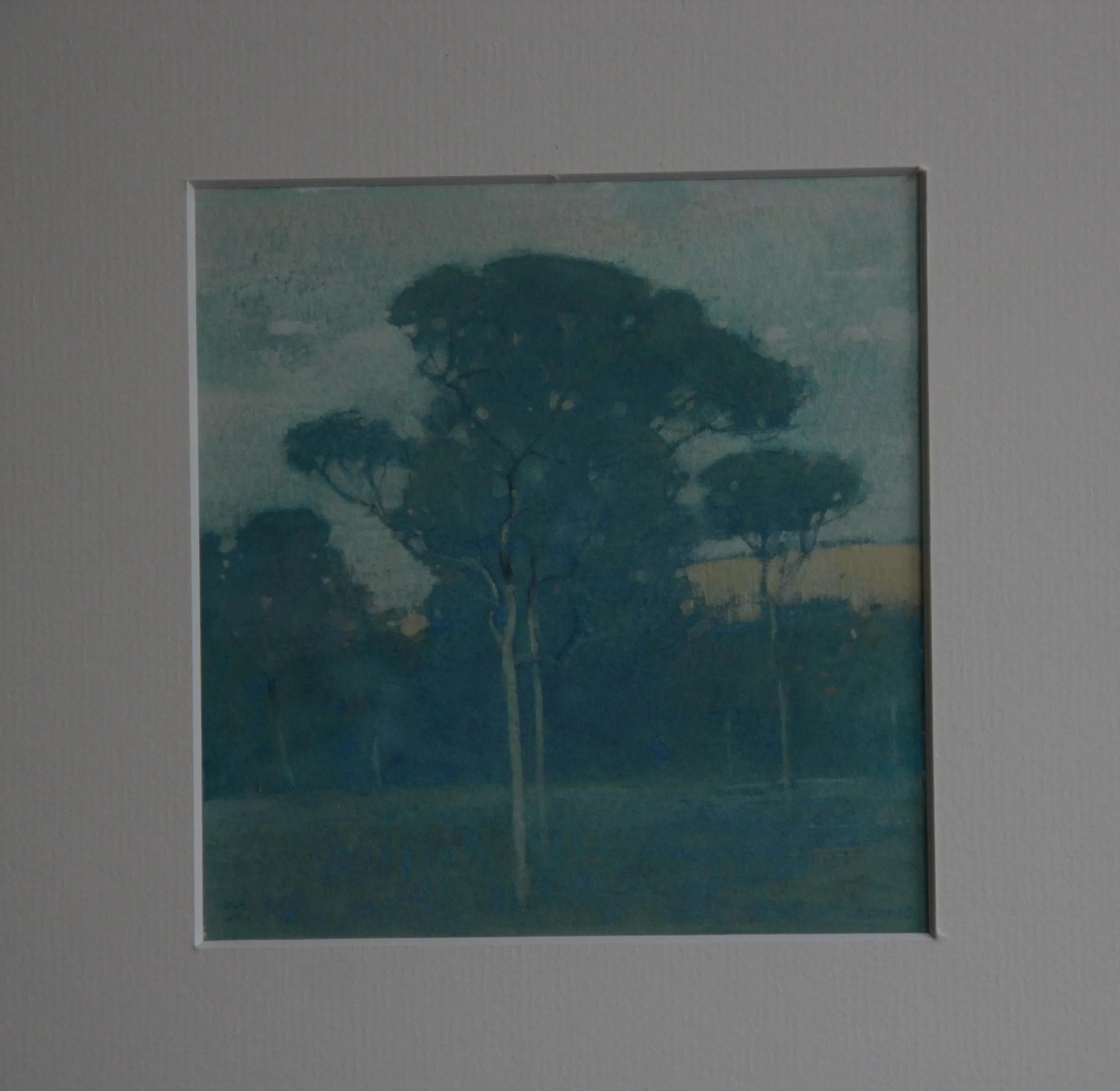 Autumn Gouache # 5
“Ash Trees and Golden Hill”
12.3x 12.3cm- Plus Passpartout