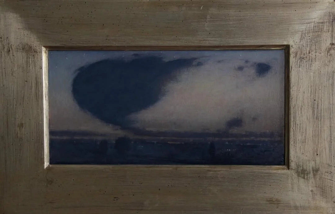 “Late November Evening Walk”- 18x36cm Oil on Panel 2025-26. SOLD 🔴