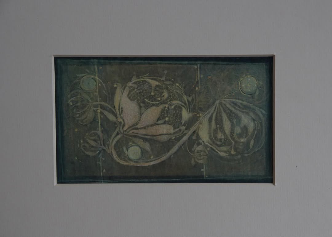 Botanical #2-Gouache and Ink- 13.5x8cm.