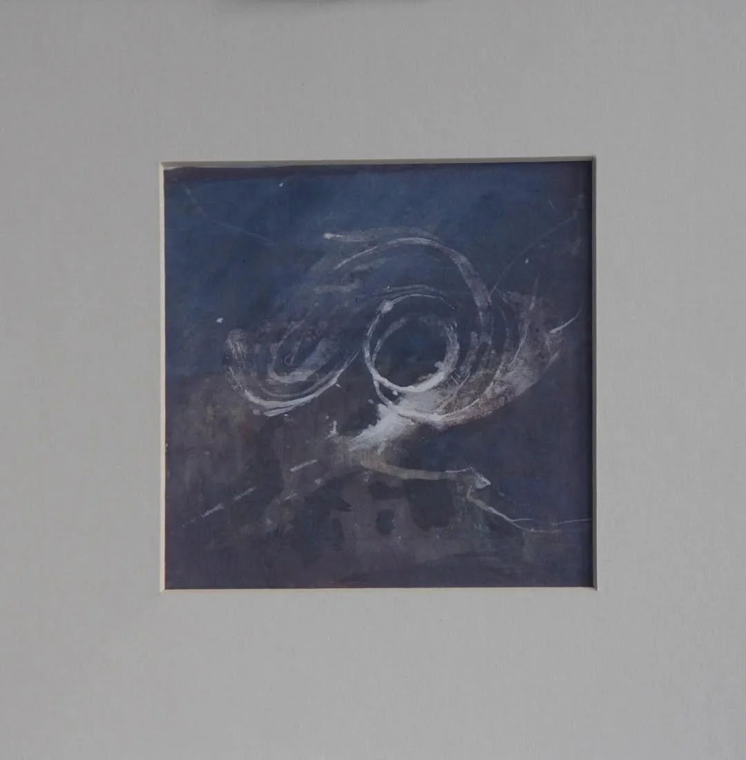 New Gouache #18-11x11cm -plus passpartout.2025-26. SOLD 🔴