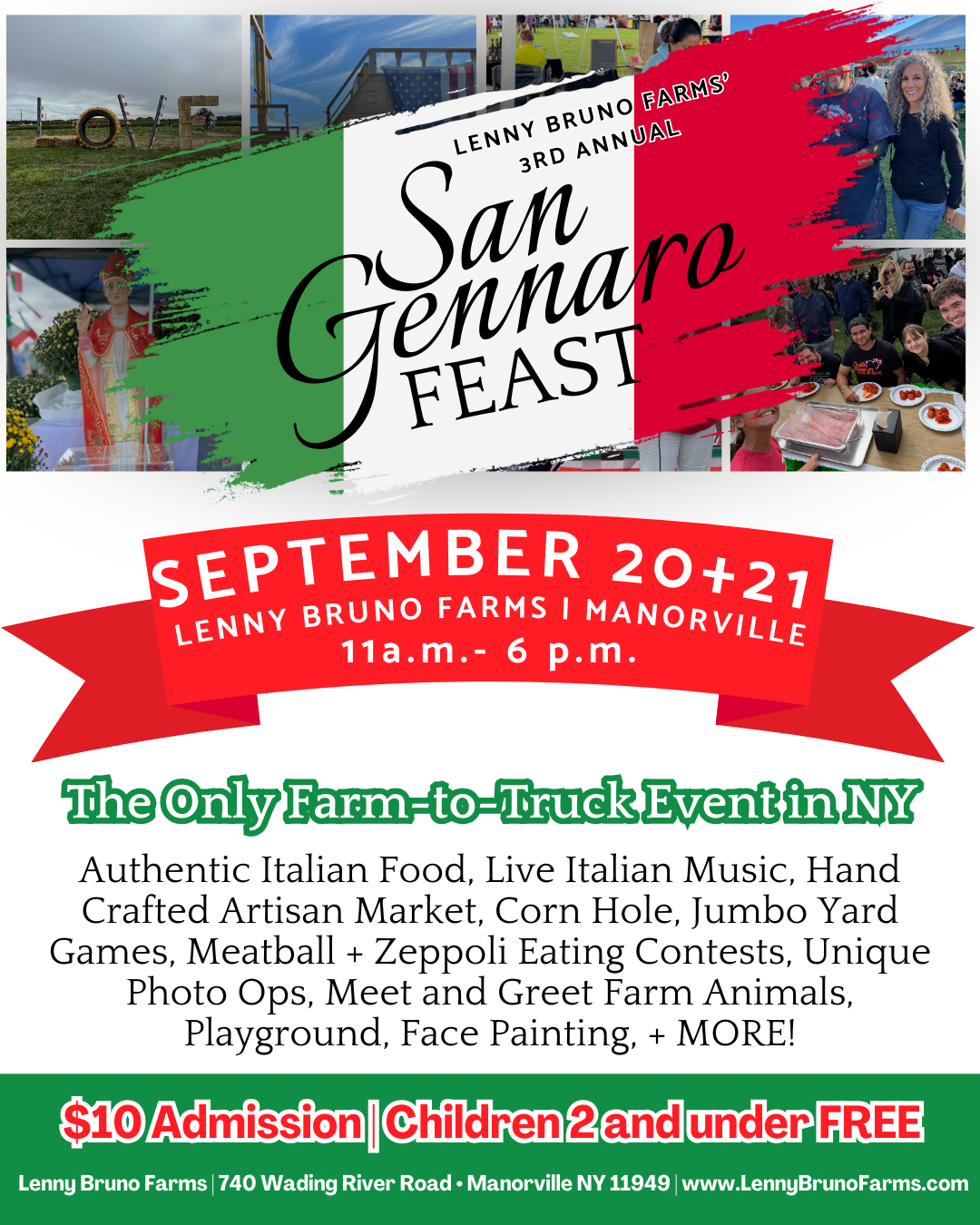 San Gennaro at Lenny Bruno Farms