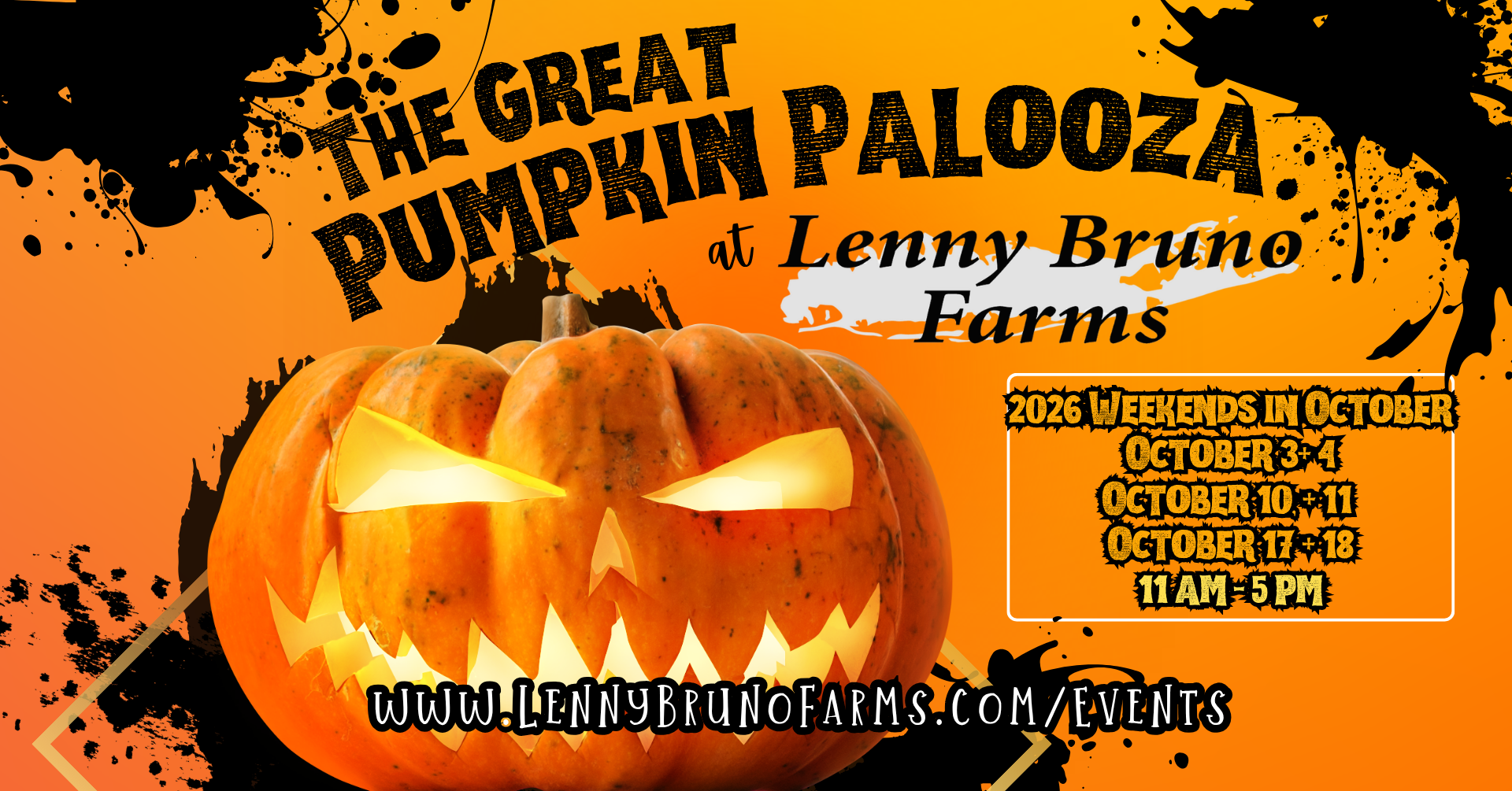 The Great Pumpkin Palooza at Lenny Bruno Farms
