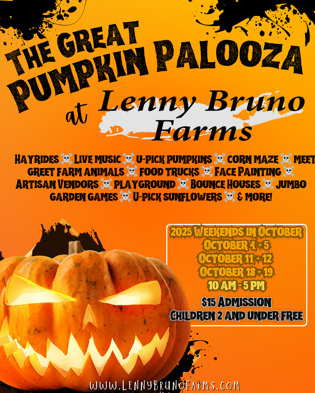 The Great Pumpkin Palooza at Lenny Bruno Farms