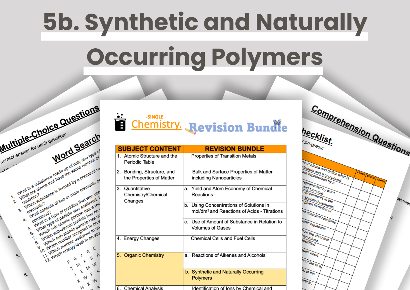 Synthetic and Naturally Occurring Polymers