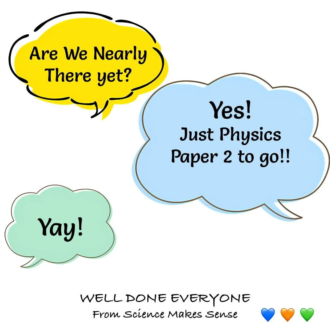 🕦 It's been a long exam season but you are almost there!

Here at Science Makes Sense we want to say a big ⭐️Well Done👏 and wish you a happy, sunny and relaxing summer 🏖️ - you've earned it! 💚🧡💙.
.
.
#revision #science #gcse #sciencerevision #g