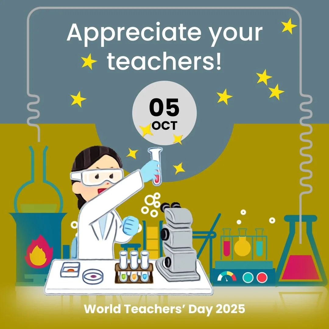 👩&zwj;🏫👨&zwj;🏫 Today is World Teachers' Day - this is the day where we say thank you to our teachers for everything they do for us, which is a lot more than you probably realise! 

✍🏼 So take some time today to appreciate their hard work - as th