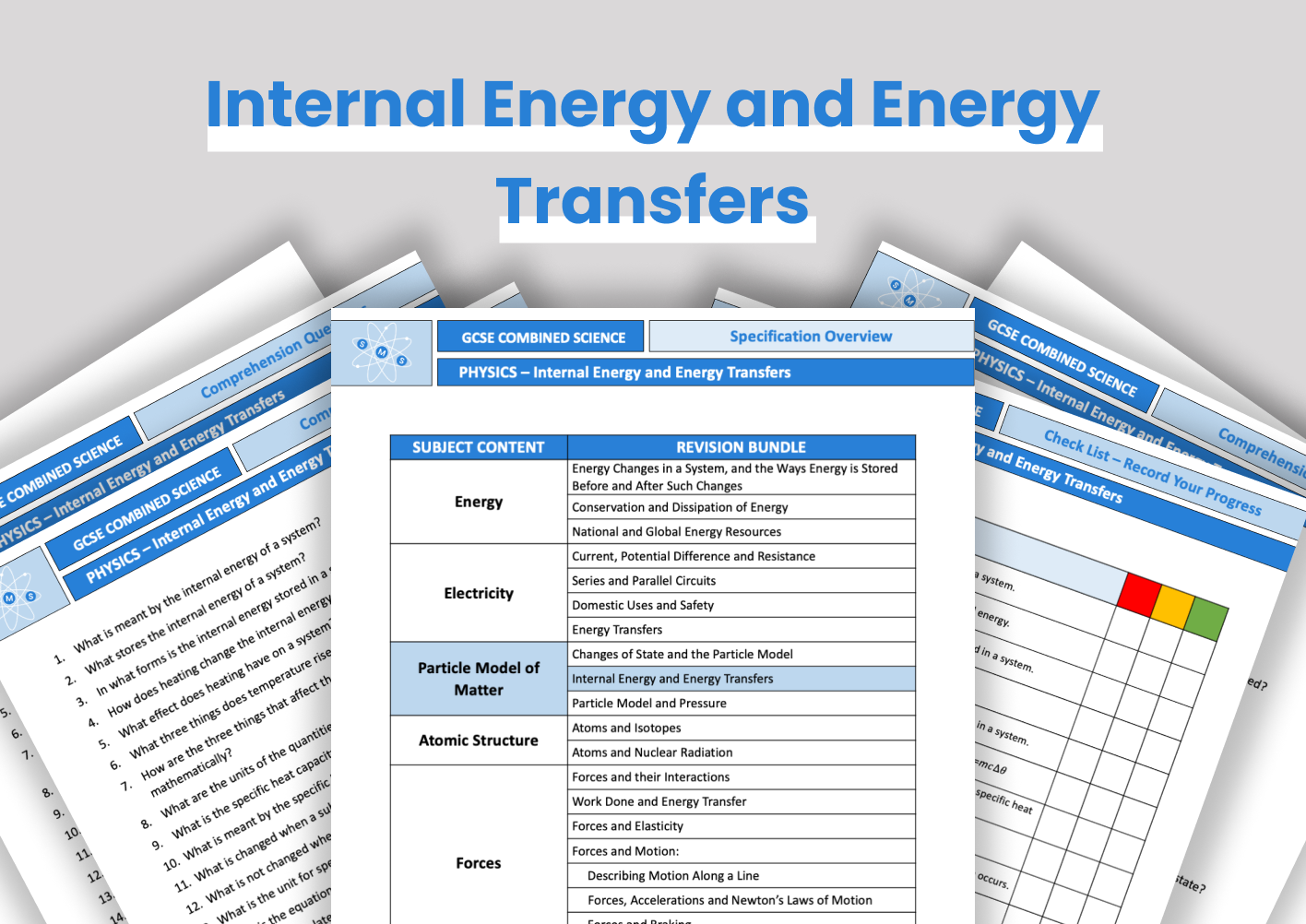 Internal Energy & Energy Transfers