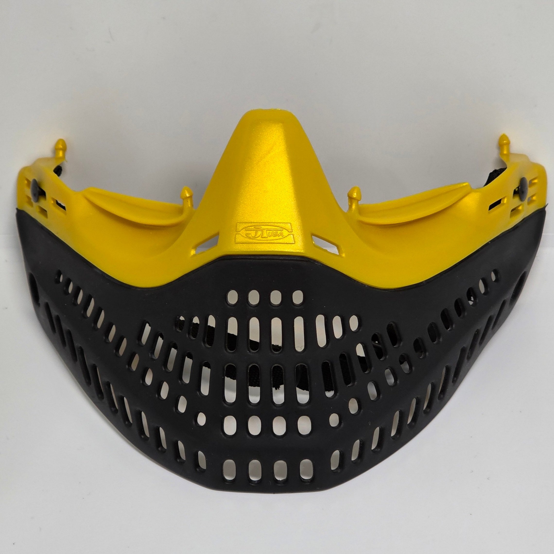 JT - Used OG era XSV Gold Yellow nose / Black skirt Proflex Bottoms + factory chinstrap