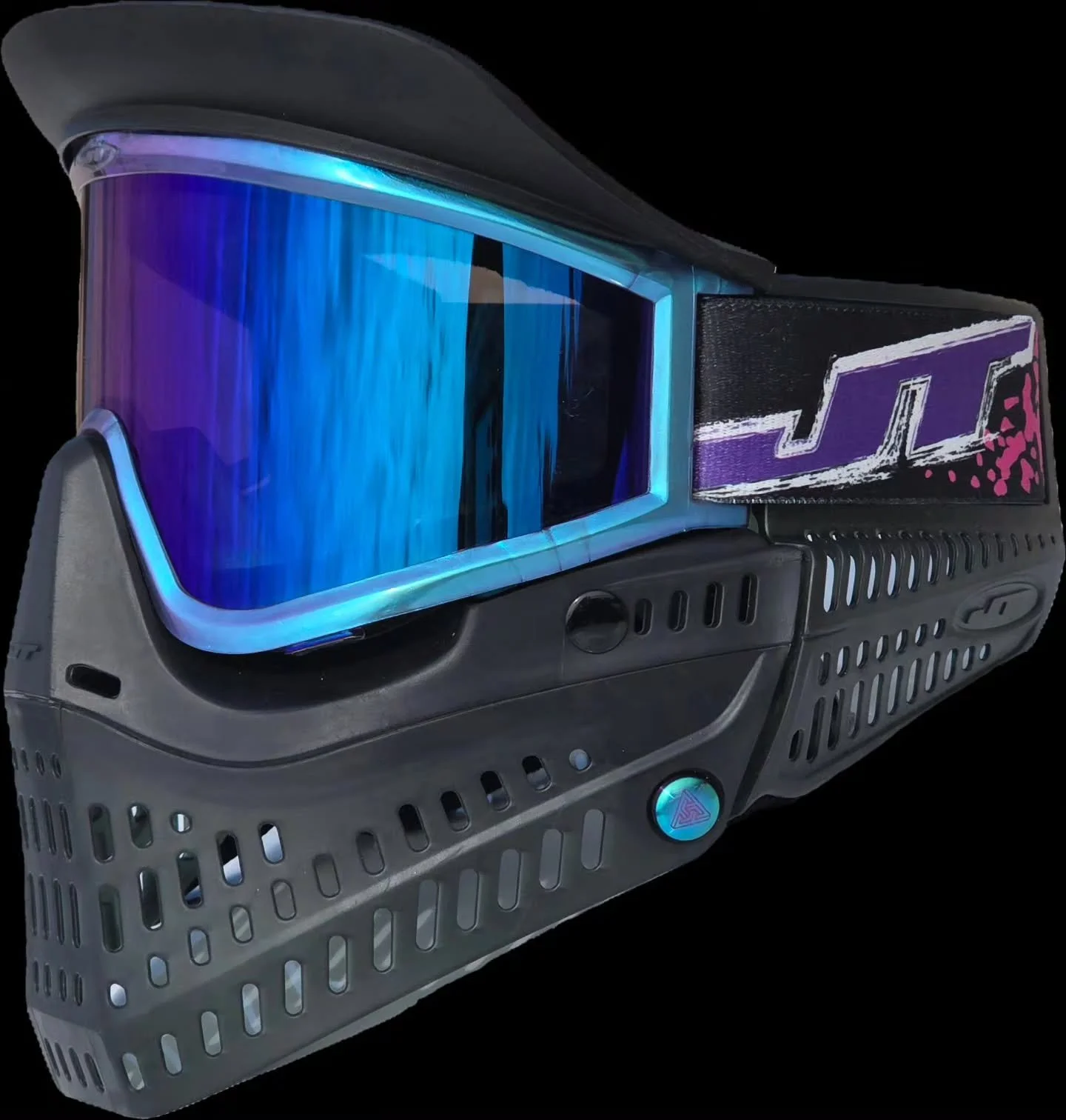 New This Build. 

@twisterpb thin cham frames 
@superdead_paintball black duck bill 
@jtpaintball purple racing strap
@jtpaintball graphite bottoms amd ears