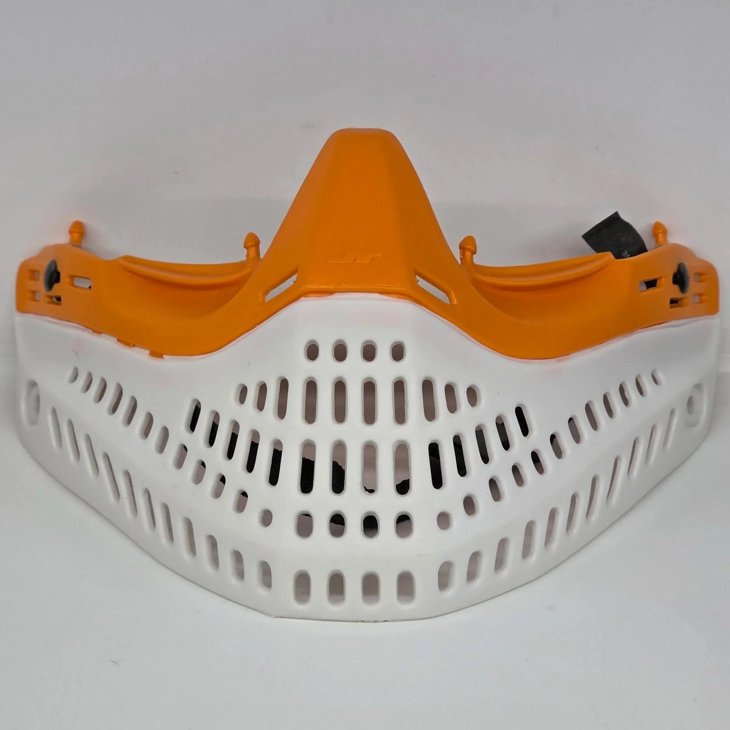 JT - Used Kee Era Orange Nose / White Skirt Proflex Bottoms with factory chinstrap