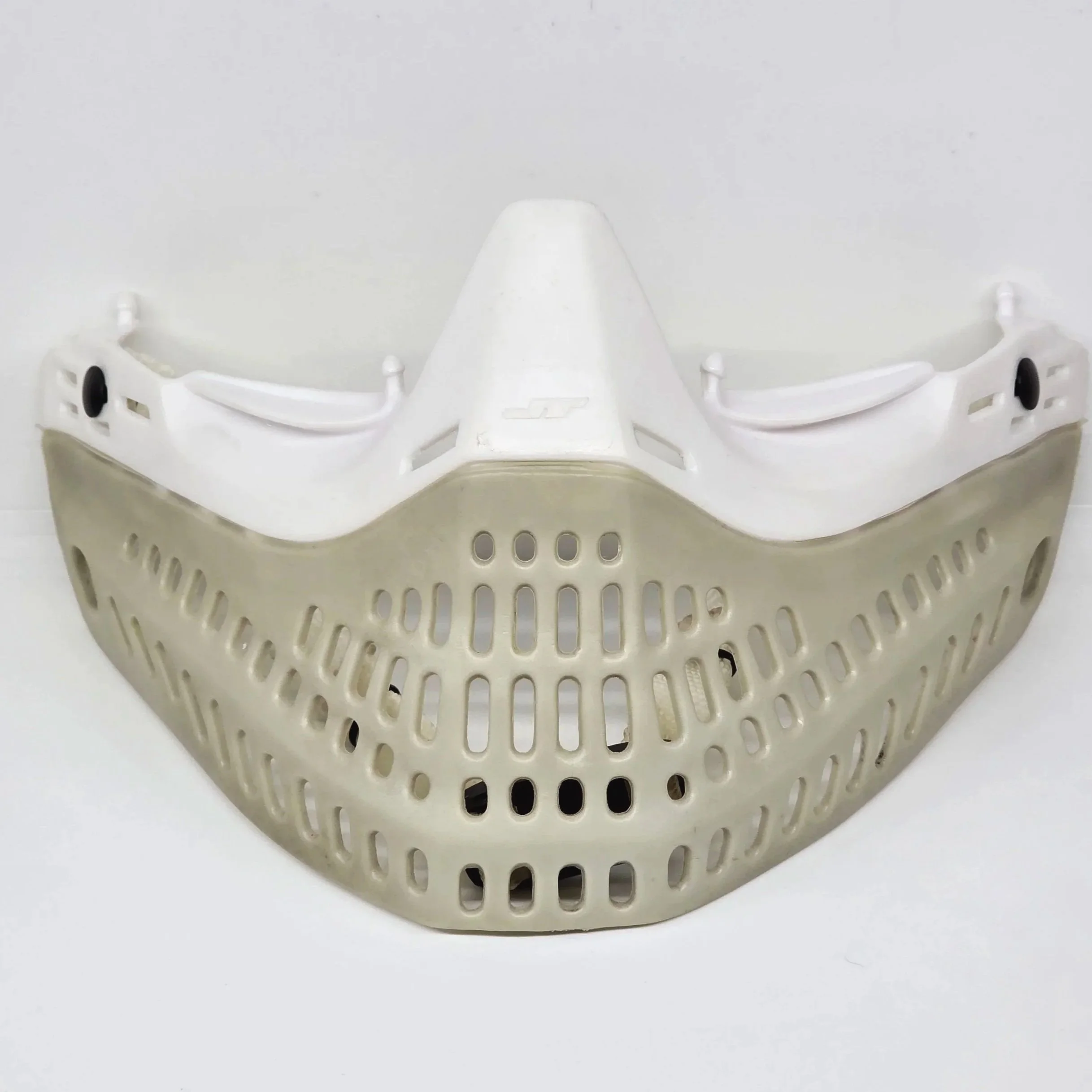 JT - Used Kee era white nose grey skirt proflex bottoms with chinstrap