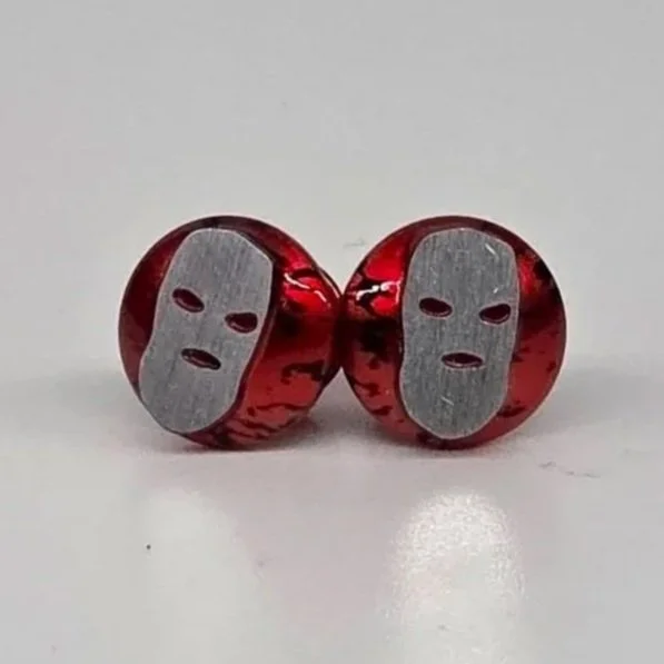 EOTS - Rare Used aluminum ski mask splash red hardware