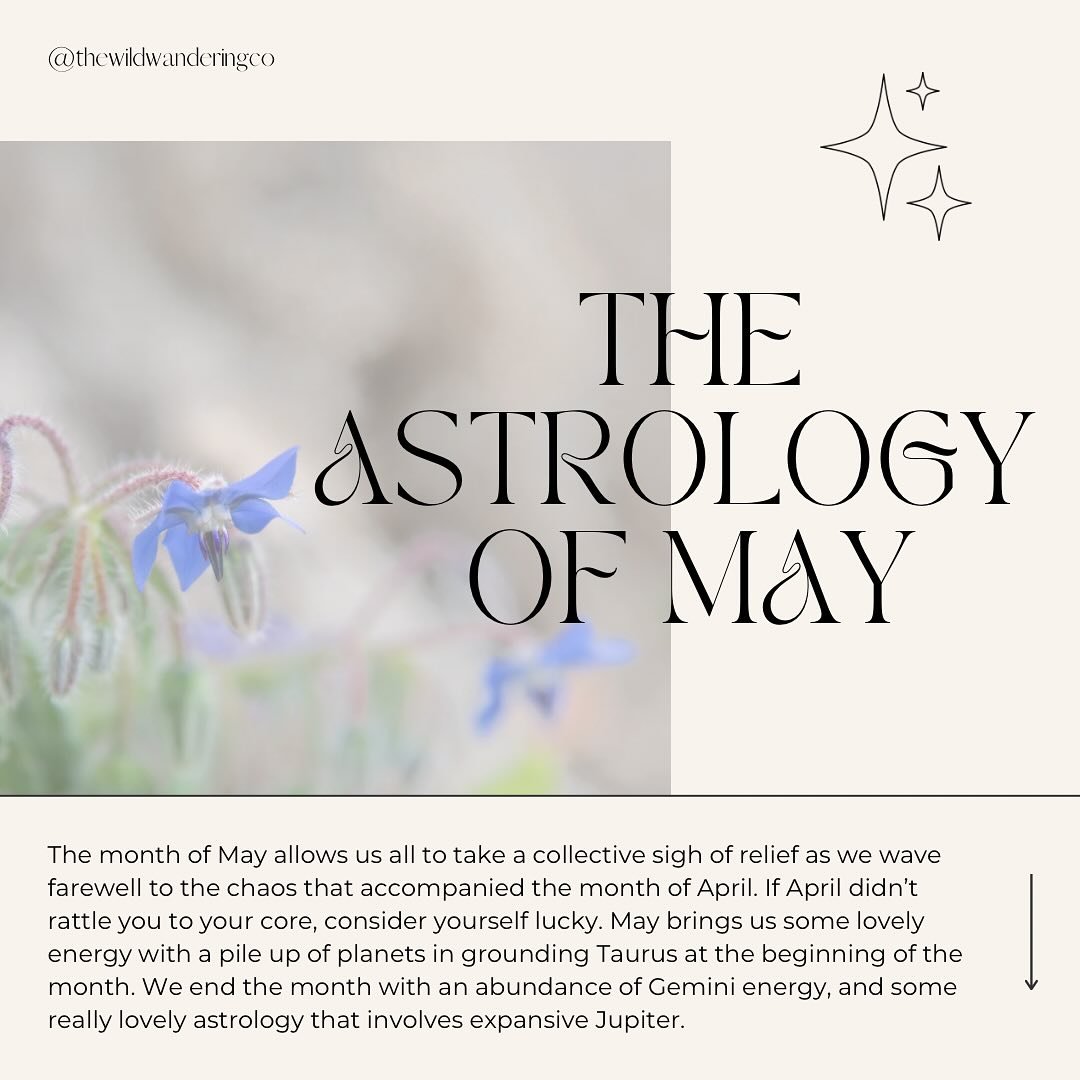 The Astrology of May☀️

It&rsquo;s a beauty of a month, take advantage of this expansive and optimistic energy. It&rsquo;s one of the best months of 2024.

What are you most excited for?

#astrologyofmay #astrology #jupiteringemini #geminiseason #may