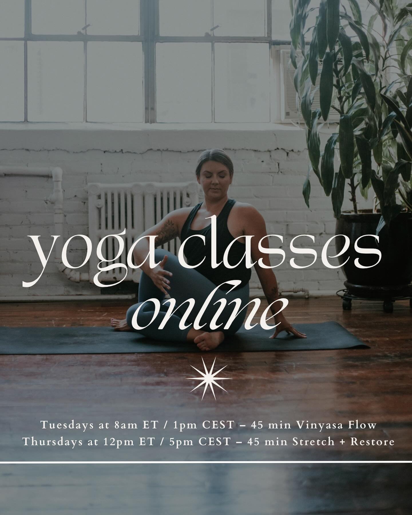 ✨Weekly Virtual Yoga Classes✨

I am excited to share my weekly virtual yoga offerings with all of you! 

Classes will be hosted twice a week through zoom and will be recorded every single time for you to use at your own convenience. 

These classes w