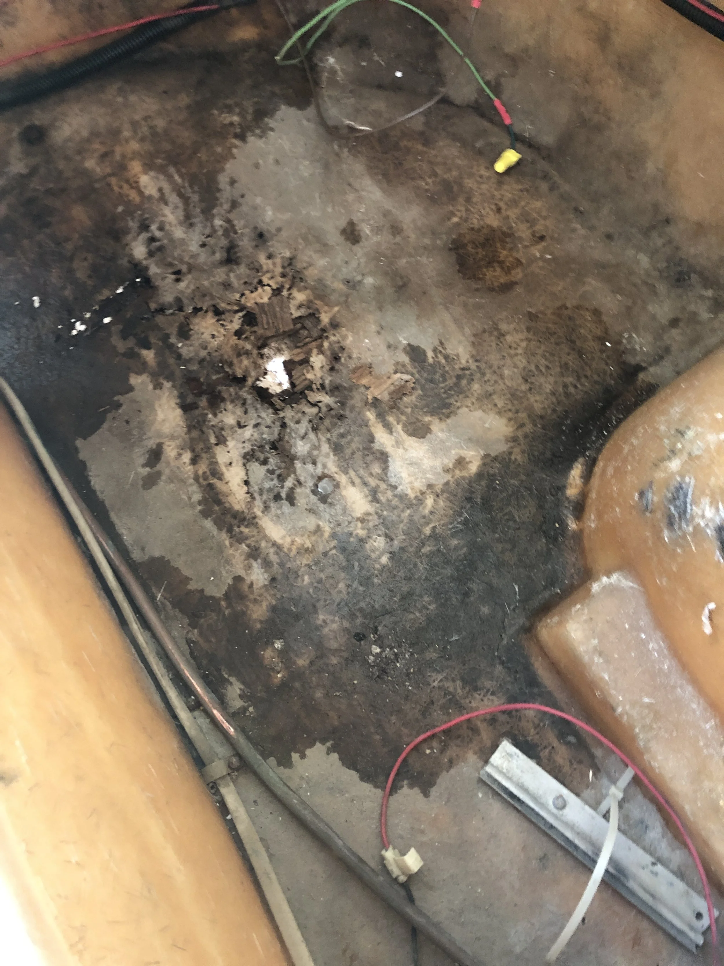 Old sub floor before new