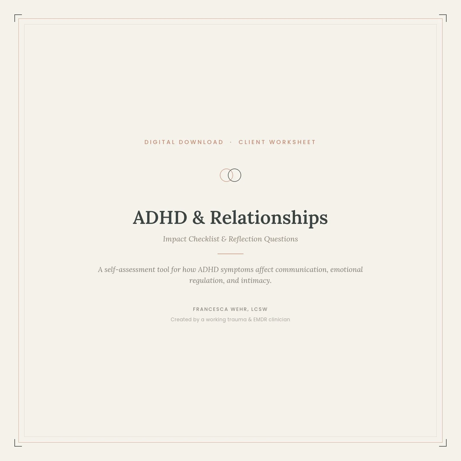 ADHD & Relationships: Impact Checklist & Reflection Questions