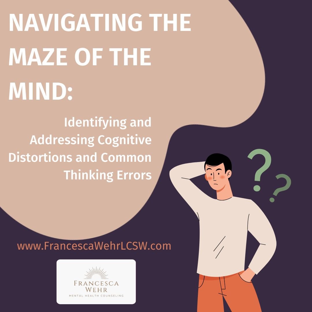 Navigating the Maze of the Mind: Identifying and Addressing Cognitive Distortions and Common Thinking Errors