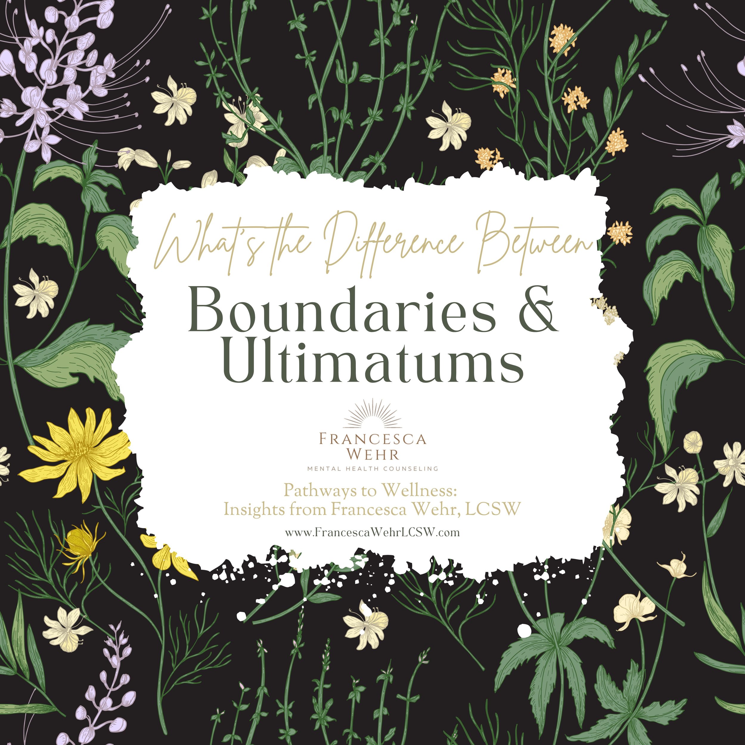What’s the Difference Between a Boundary and an Ultimatum in Relationships?