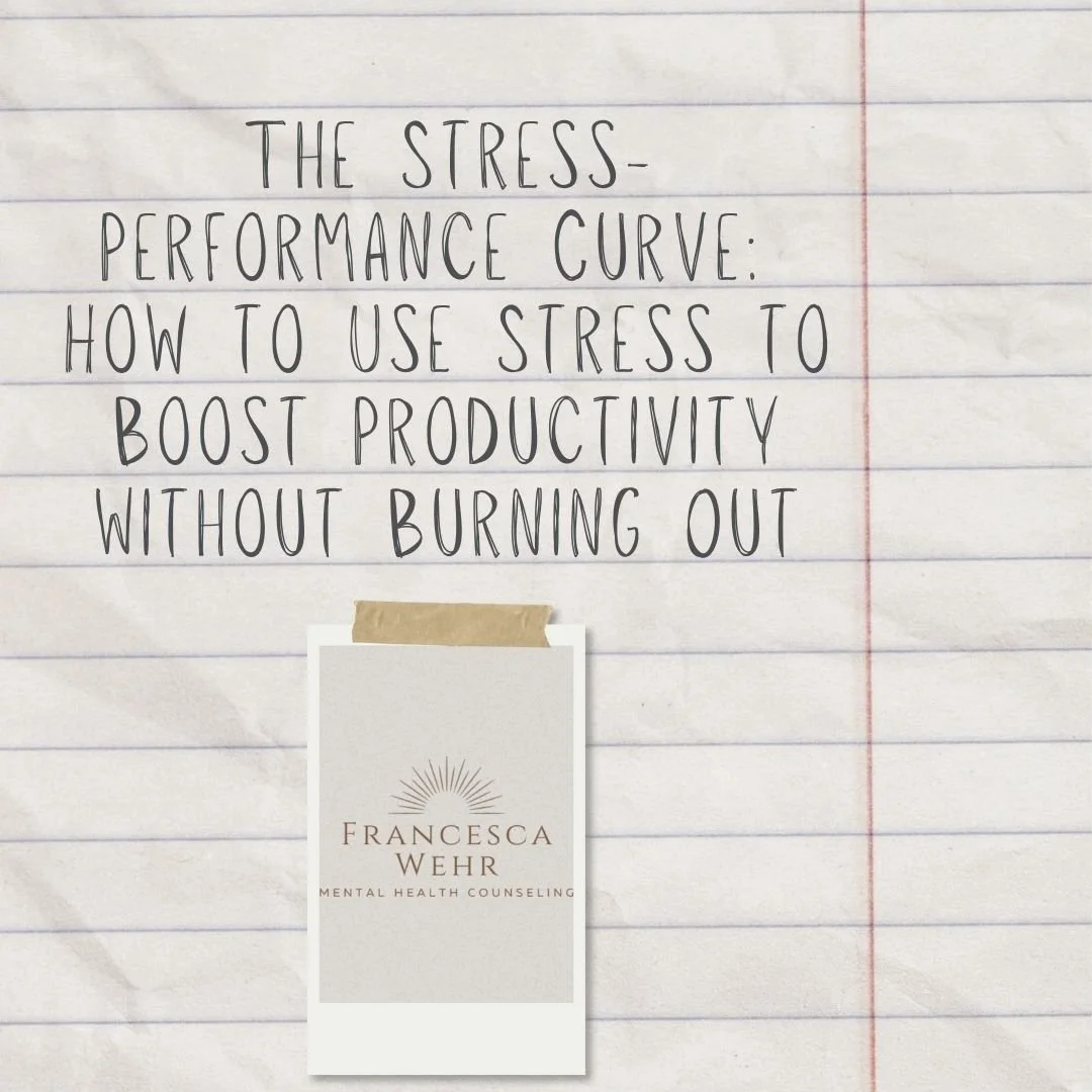 The Stress-Performance Curve: How to Use Stress to Boost Productivity Without Burning Out