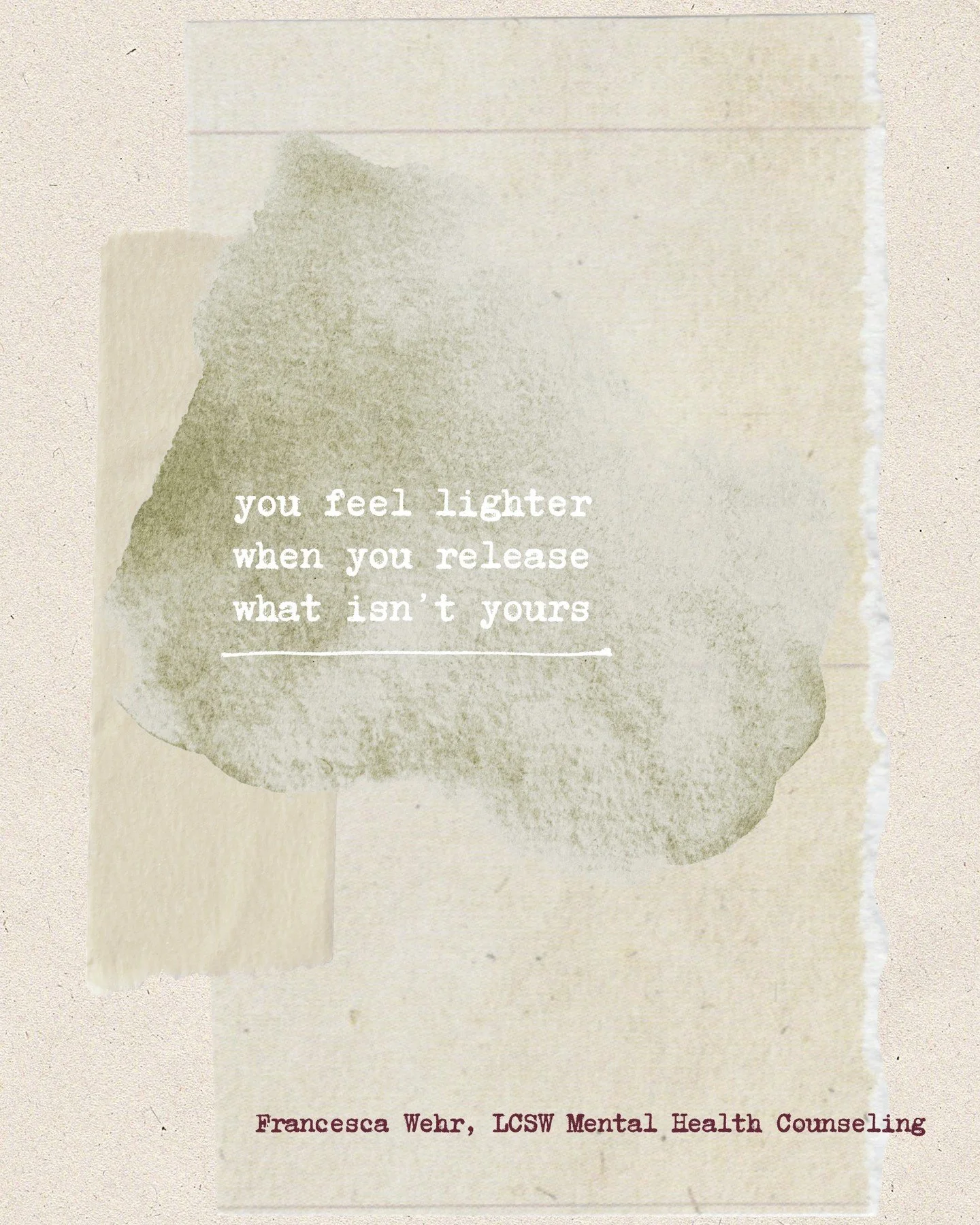 So much of the heaviness we carry was never ours to hold. Other people's expectations. Their moods. Guilt that was handed to us years ago and never questioned.

Releasing it isn't selfish. It's how you make room for what actually belongs to you.

Tak