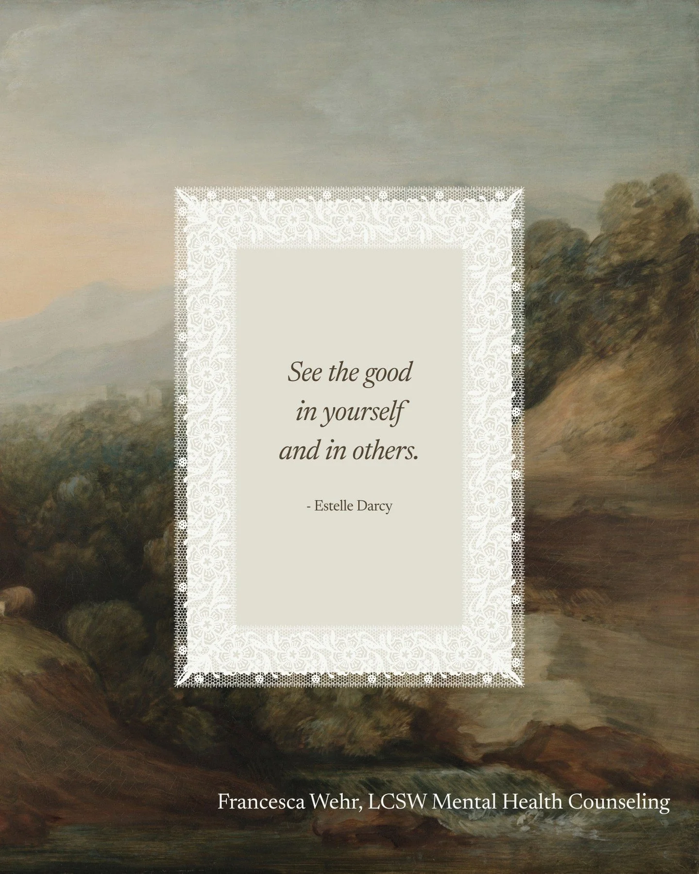 Most of us are quick to see what's wrong. The mistake we made. The thing we should have done better. The way someone else let us down.

Seeing the good takes practice. It doesn't mean ignoring what hurts. It means making room for what's also true, th
