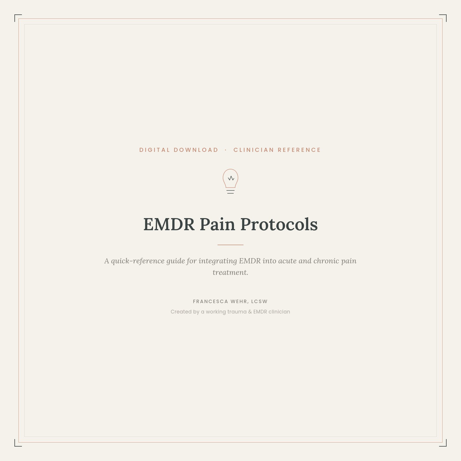EMDR Pain Protocol Quick-Reference Guide