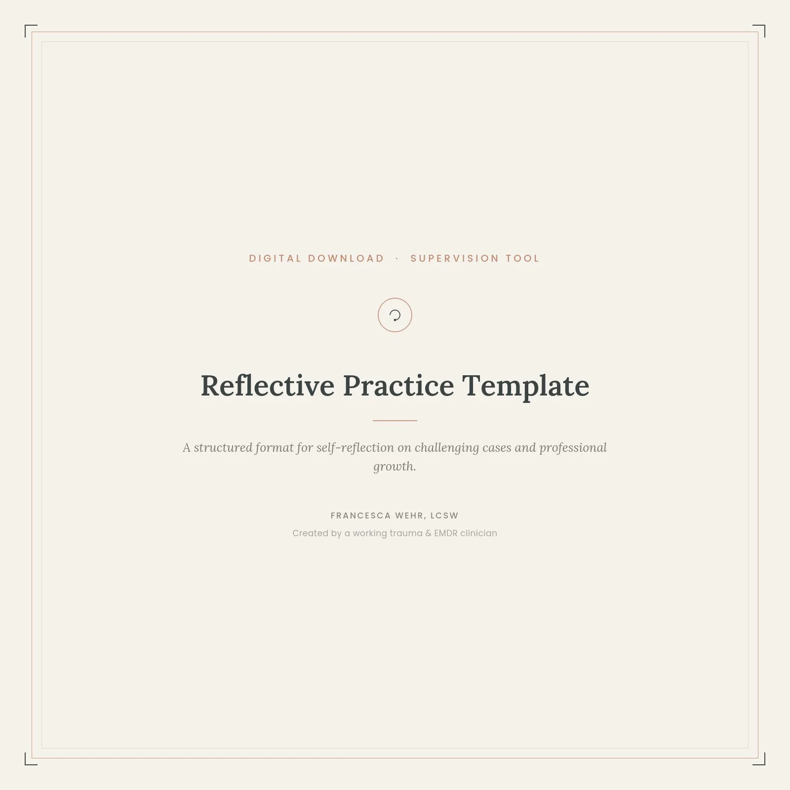 Reflective Practice Template
