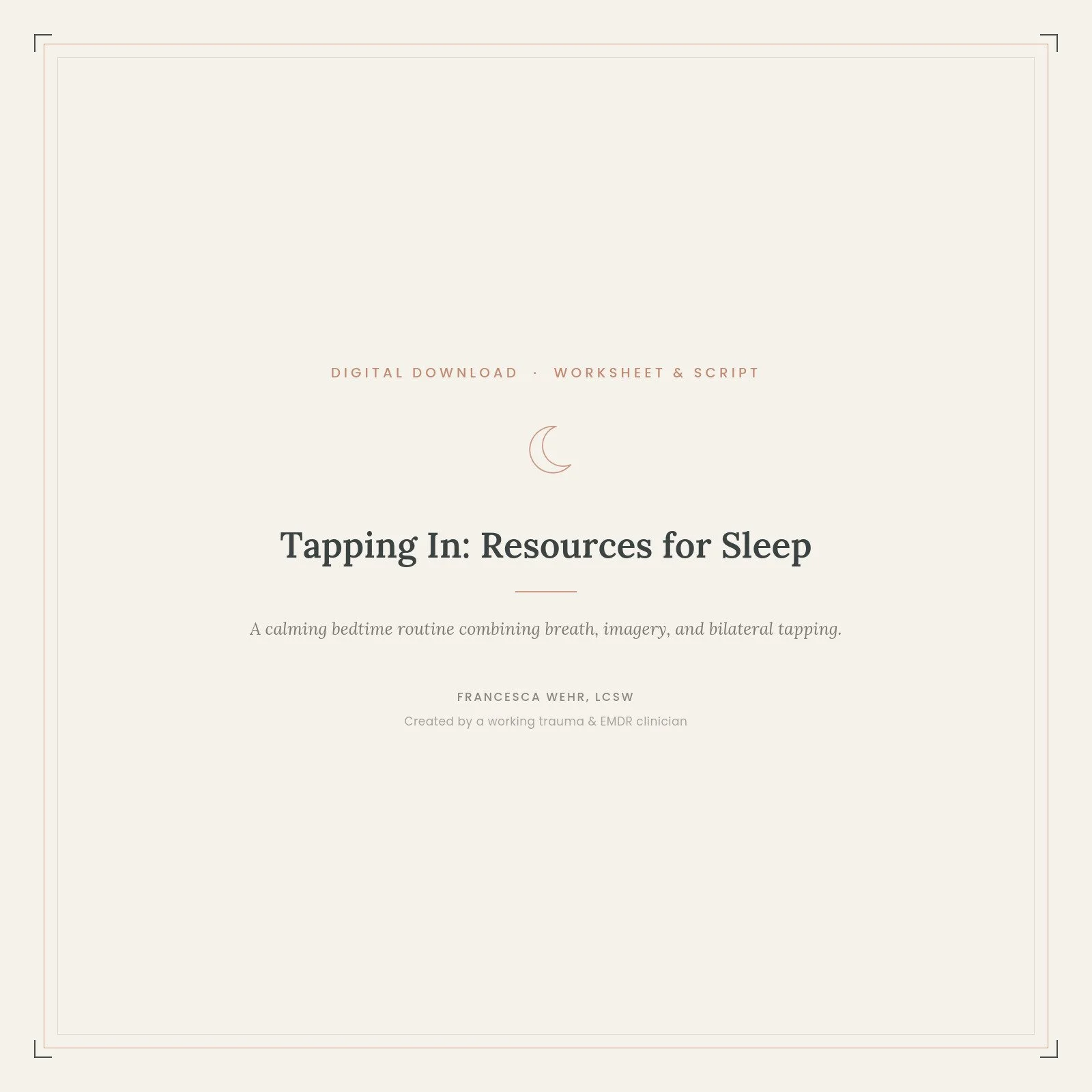 Tapping In: Resources to Help With Sleep