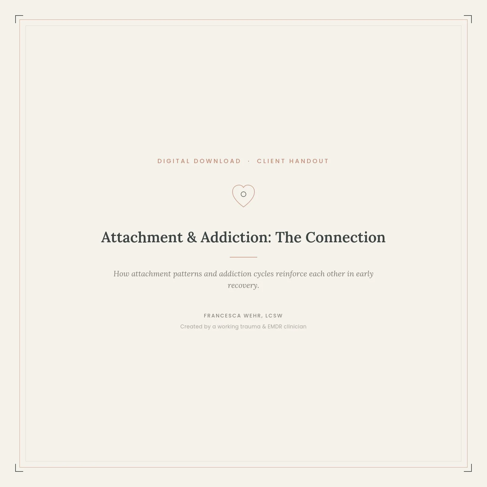 Attachment & Addiction: The Connection