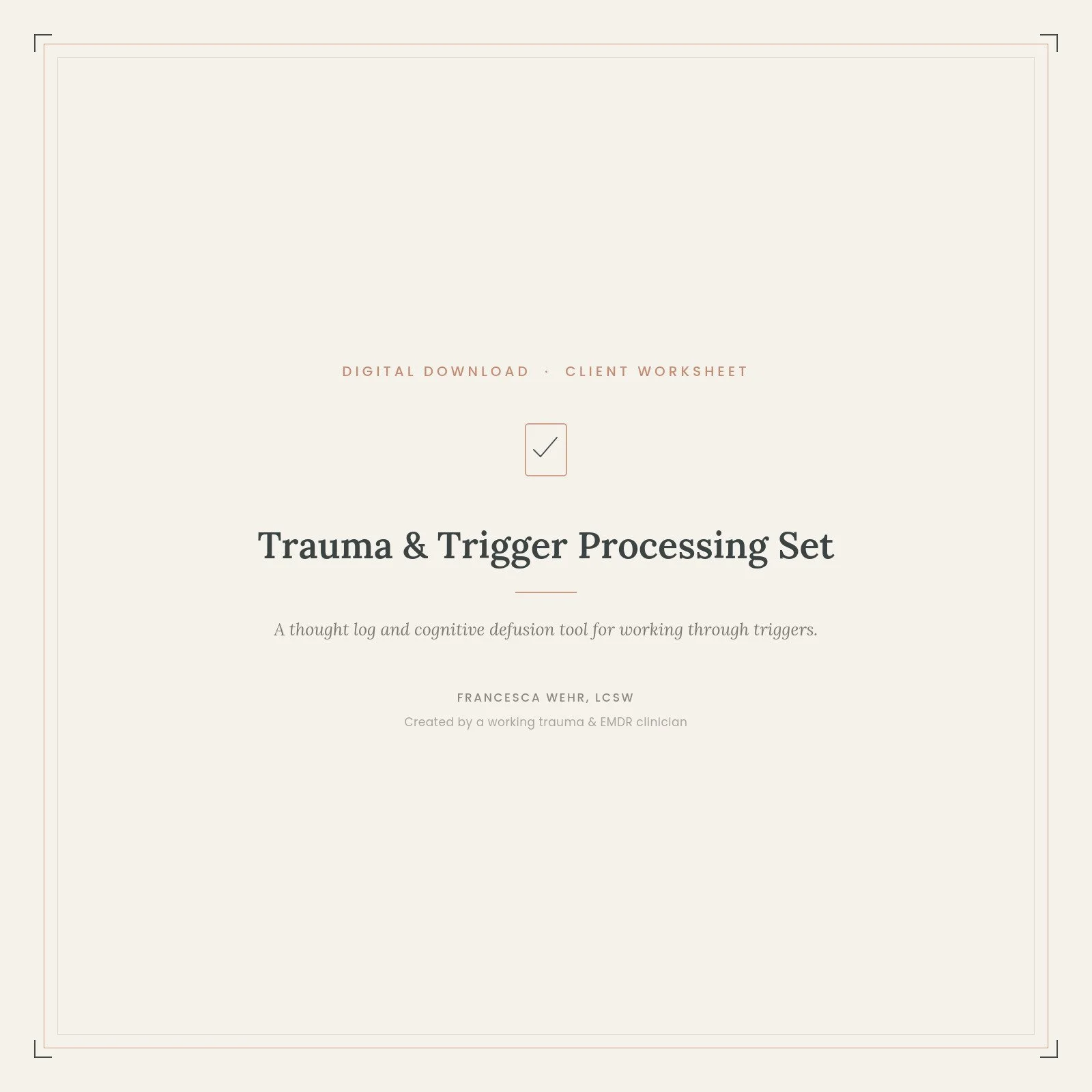 Trauma & Trigger Processing Set
