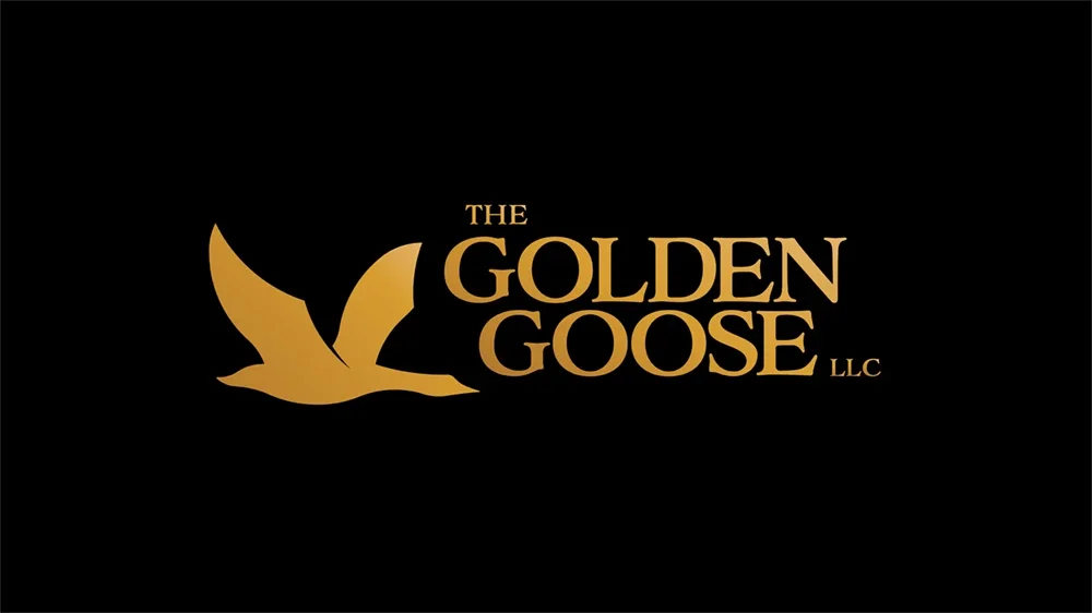 The Golden Goose horizontal logo design by Ryan Marx, graphic designer