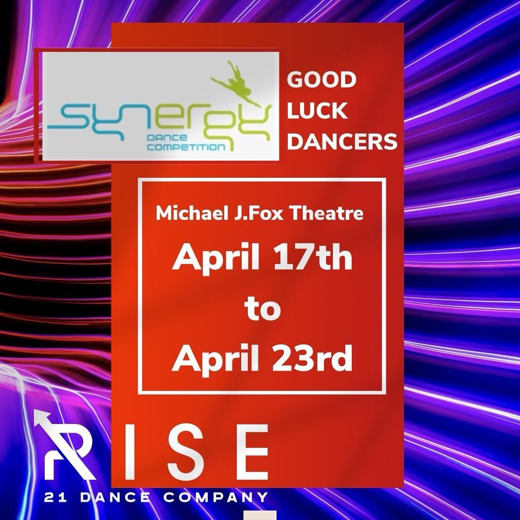 Let&rsquo;s go @synergydanceco Wishing all our dancers and other participating studios GOOD LUCK !!!! #123synergy #findthepeanut #ella #rise21 #community #dancefriends #studiosupport #localarts