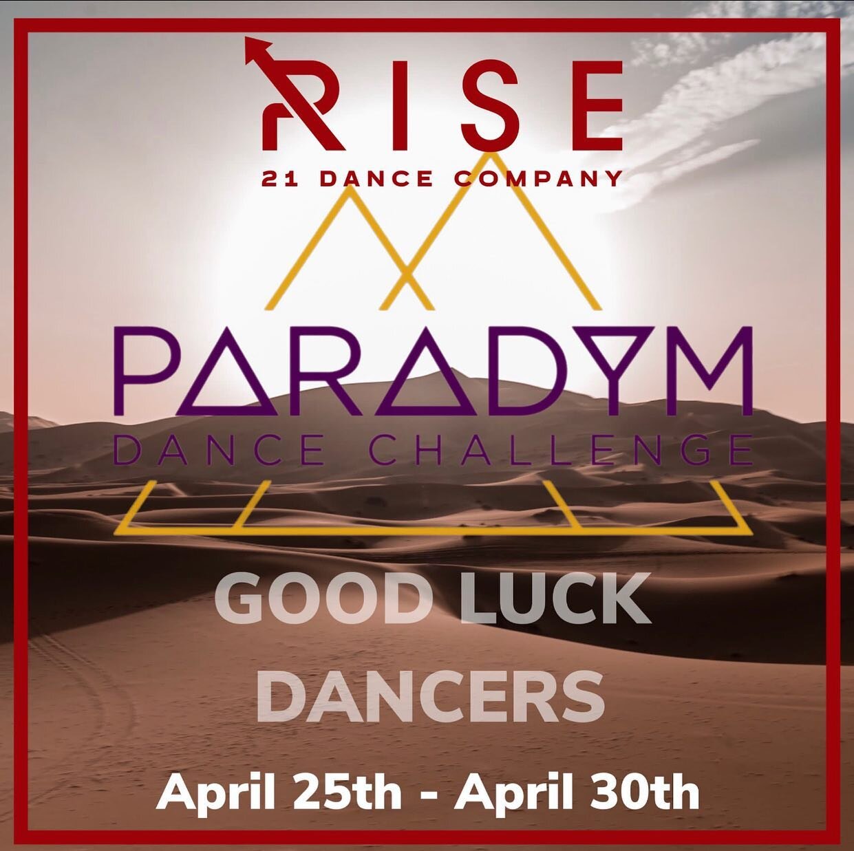 Best of luck to our dancers and all participating studios ! @paradymdancechallenge #letsgo