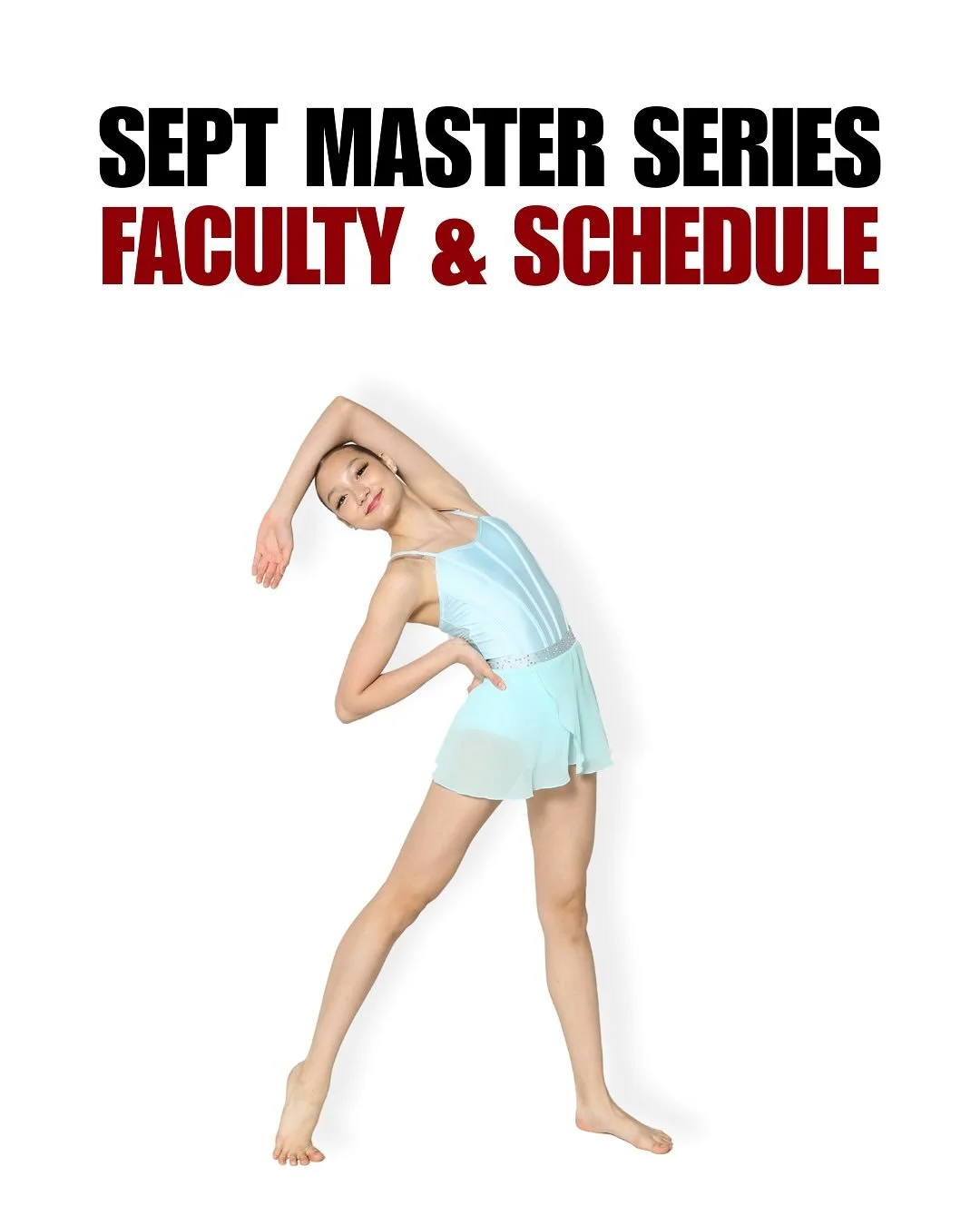 Just under 2 weeks till our final summer master series of the season!! We are so happy to have such a wonderful faculty coming to join us from all across Canada 🤩 

Competitive dancers from all over are more than welcome to come and join us! 

Make 