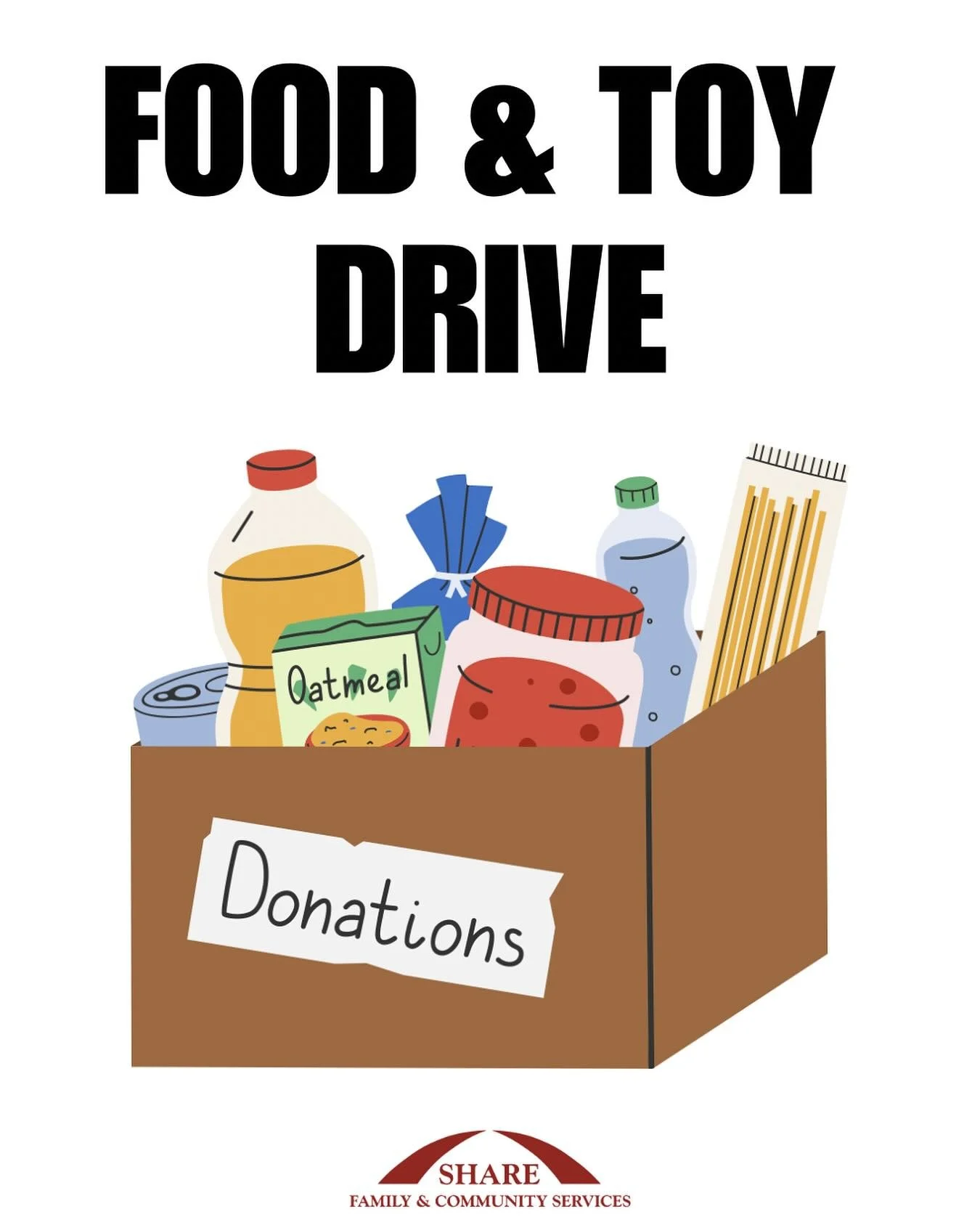 Today is the first day of our annual food and toy drive!! All donations will go to the Coquitlam @sharesociety Please see your emails or Share website (linked in our bio) for items they are in needed of. All food must be non perishable and toys must 