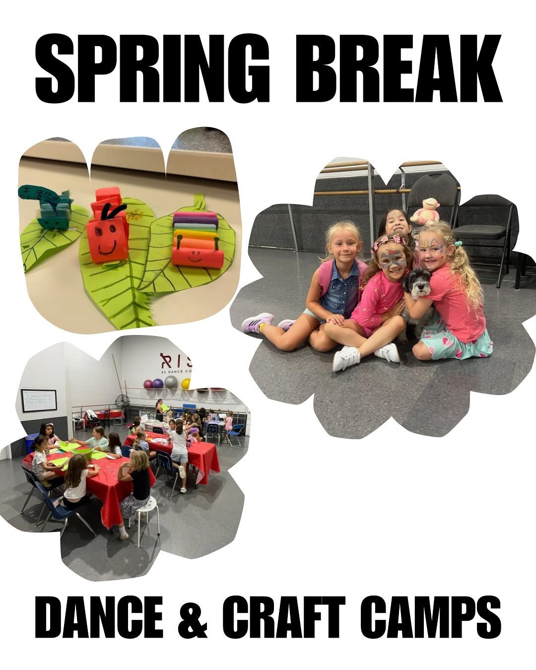 Spring break camp reg is live and spots are filling up quickly! 

Come and join us for a week, or two 😉, in March for some dancing, crafts &amp; games!! 

Registration including fees can be found through the link in our bio or on our website. Dancer