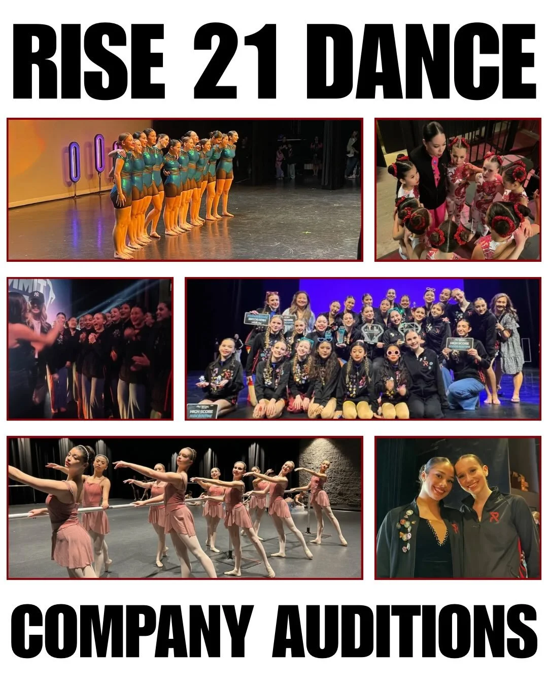 We are so excited to welcome dancers into our upcoming company auditions!! 

Auditions will be held at the studio June 6th! 

We cannot wait to see you shine ✨ Our company is built on passion, growth, teamwork, and a love for dance! 

Sign up through