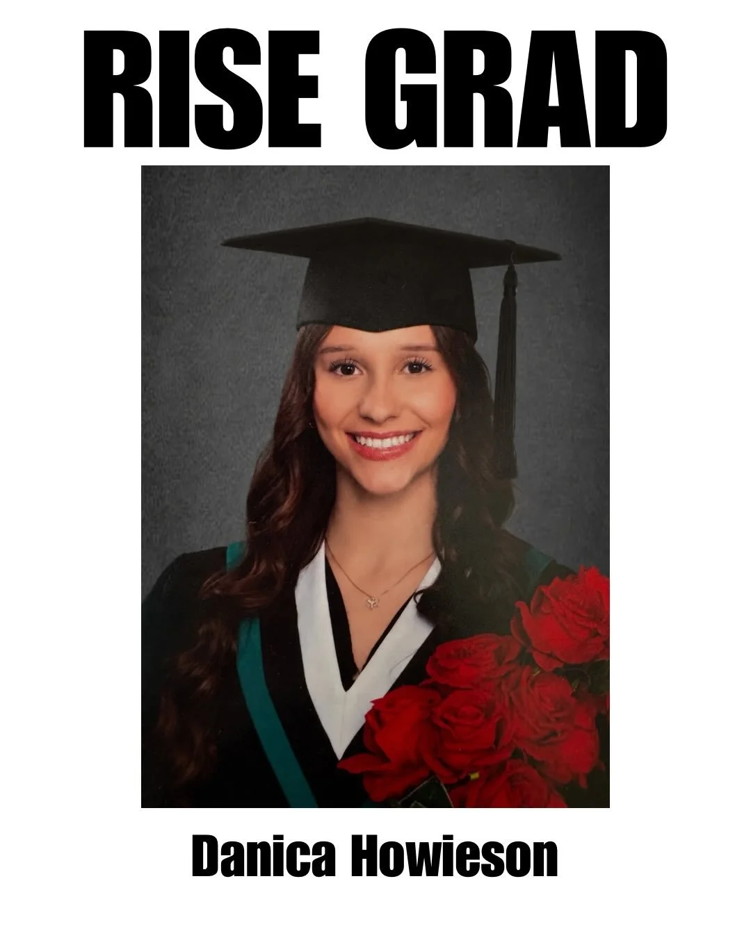 Introducing our 2026 grad @danicahowieson_dance 🎓❤️ Danica, it has been a privilege watching you grow over the past decade and half. We can hardly believe that it is your time to graduate. We are going to miss your positivity, sense of humour, and s