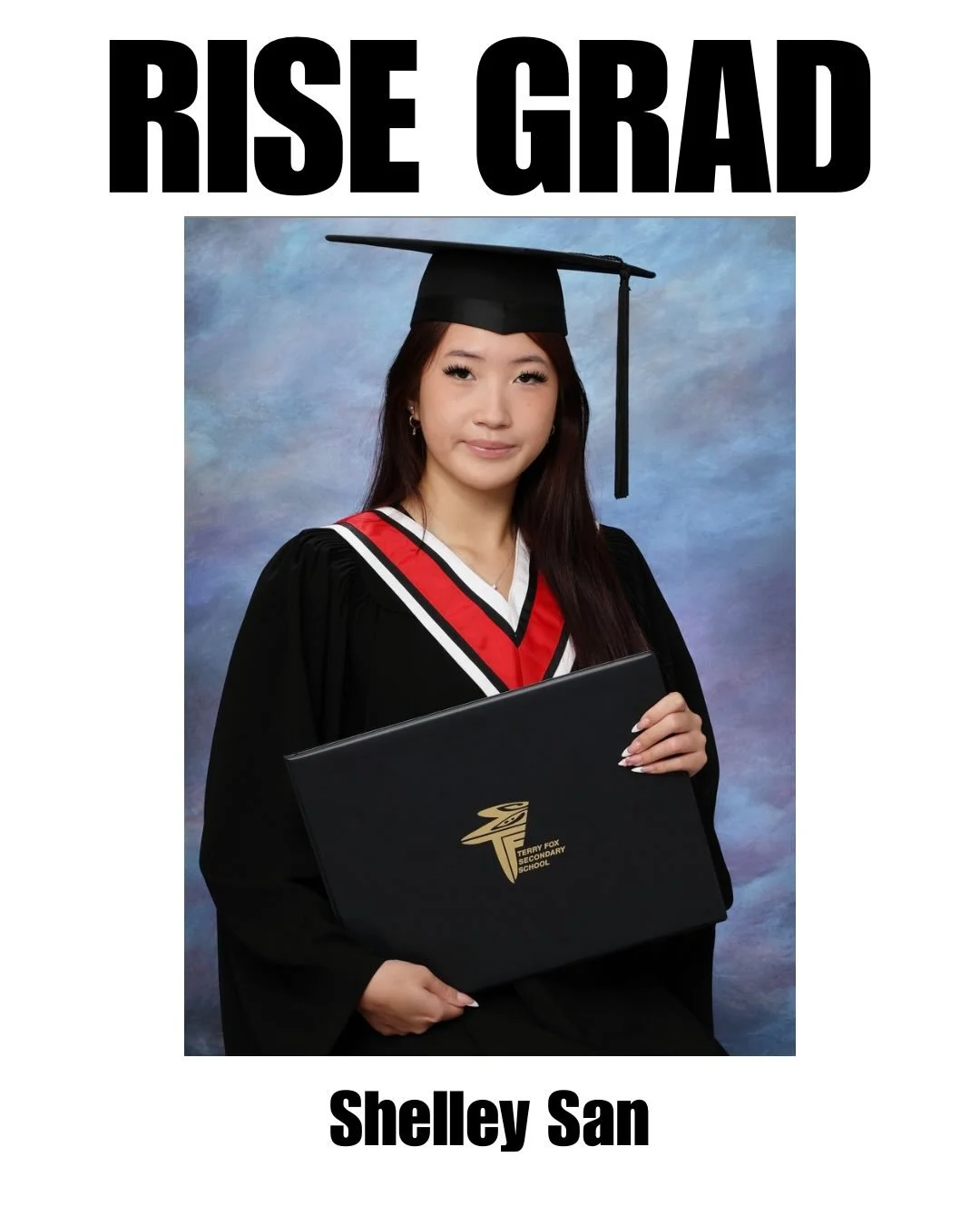Introducing our 2026 grad @sshelleysan 🎓❤️ Shelley, it has been our pleasure getting to know you over the past year!! We are going to miss your calm, determined, and kind soul around our studio! Thank you for being such a great leader in our acro cl