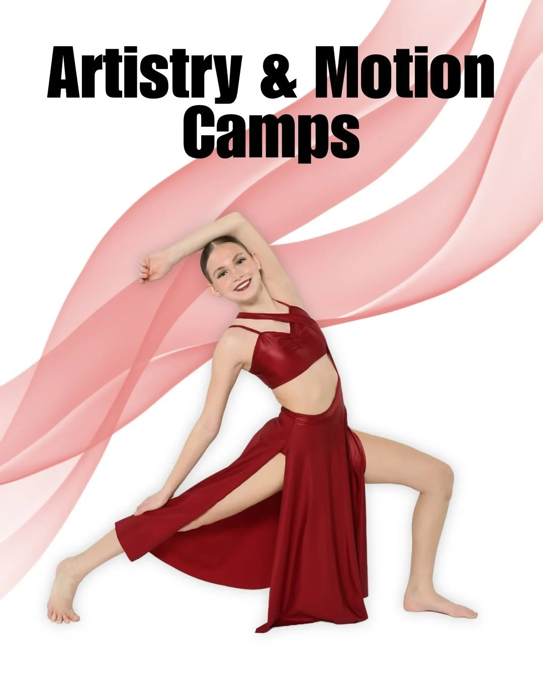 NEW! We are so excited for our new Artistry &amp; Motion Camps! These three-day, beginner-friendly camps allow dancers to explore different dance styles, express creativity through movement, and participate in hands-on creative activities that encour