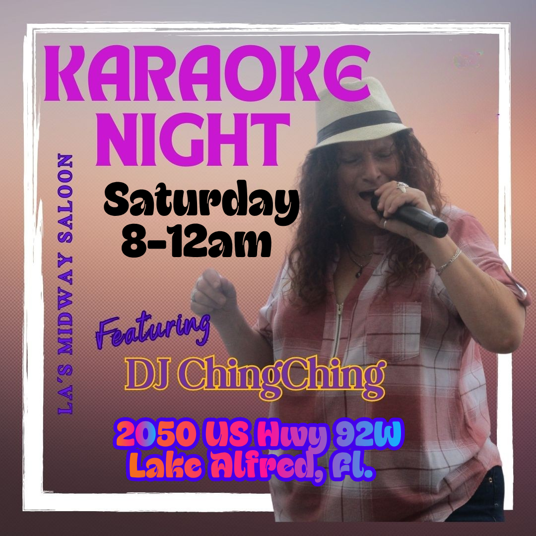 Saturday Night Karaoke w/ChingChing 