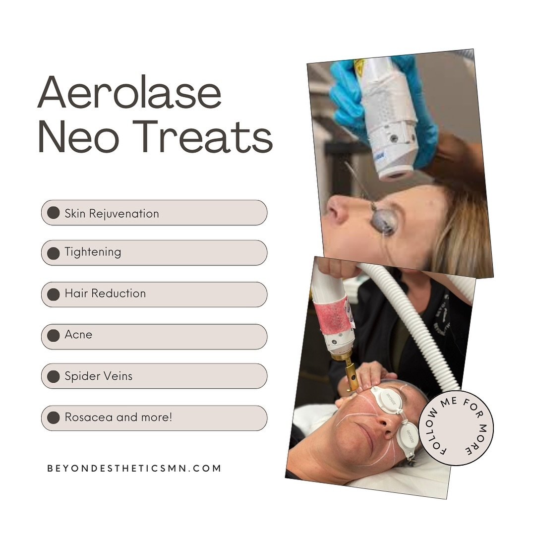 Aerolase is a state-of-the-art aesthetic laser used for gentle skin tightening and rejuvenation. It effectively treats a range of skin conditions, including acne, age spots, and fine lines and wrinkles.

Schedule your next treatment with any of our e