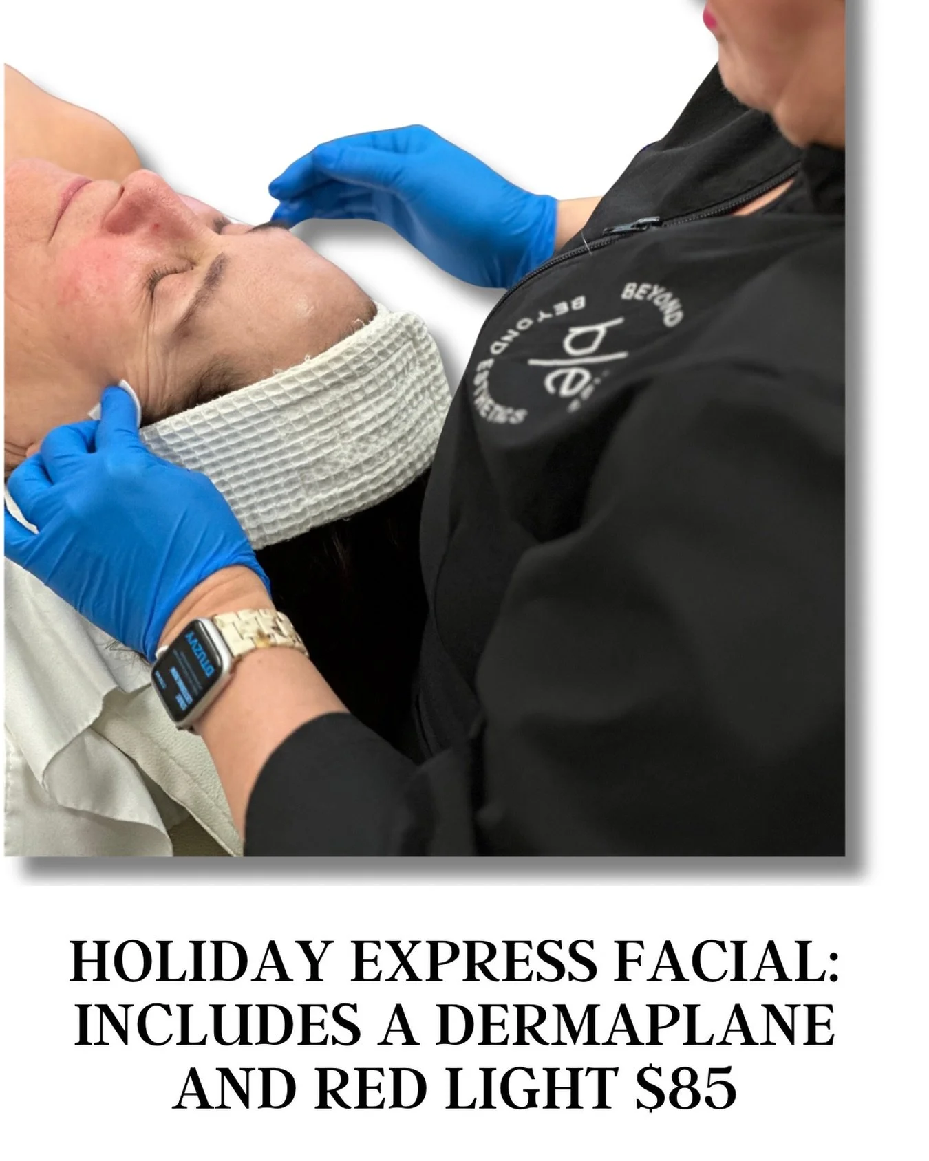 A little holiday magic for your skin. Facial + dermaplane + red light, all wrapped into one $85 express treatment. Perfect for gifting or keeping for yourself.

📍9961 Valley View Rd, Eden Prairie  #beyondesthetics #esthethicianMN #skincare  #facials