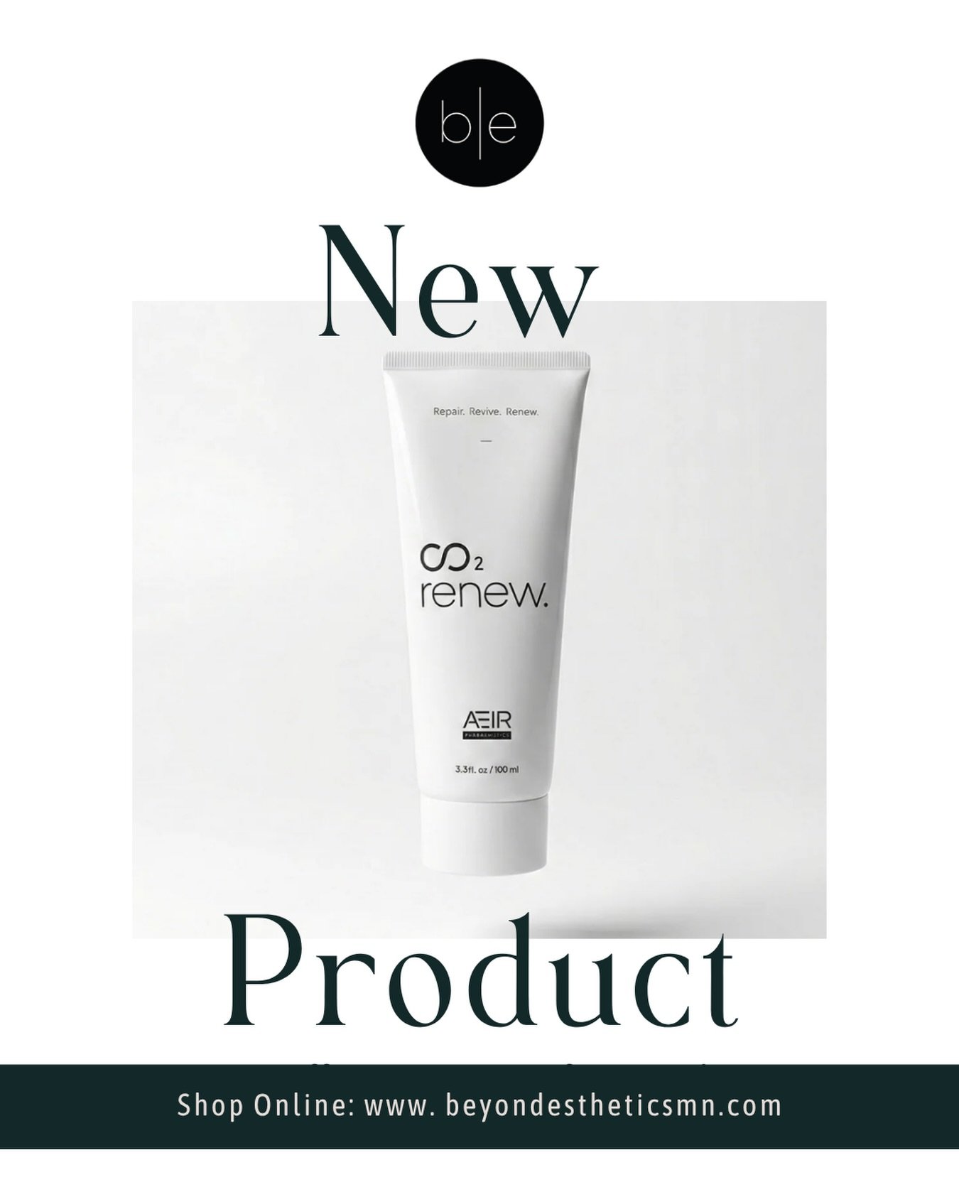 Repair, revive, and renew with the only patented CO₂ therapy paste of its kind. AEIR CO₂ Renew delivers professional-grade carboxy therapy in a simple, at-home format&mdash;no devices, no cylinders, just results. Clinically proven to boost circulatio