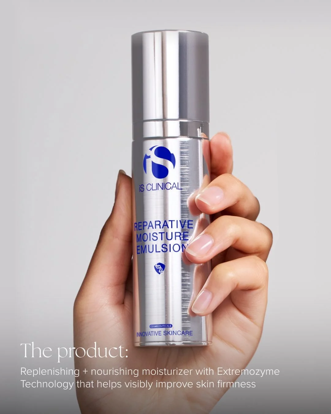 Reparative Moisture Emulsion is an innovative daily moisturizer that helps maintain hydration and protect your skin from environmental damage.